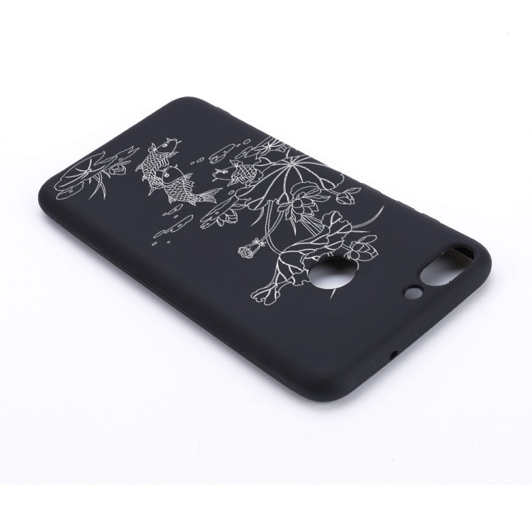 Lotus Pond Painted Pattern Soft TPU Case for Huawei P Smart / Enjoy 7S