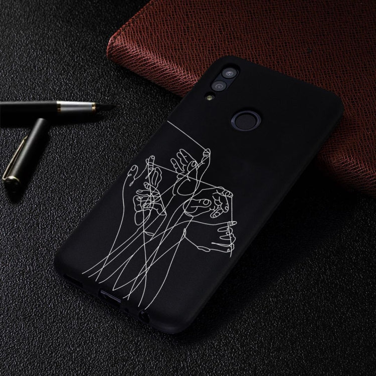 Five Hands Painted Pattern Soft TPU Case for Huawei P Smart (2019)