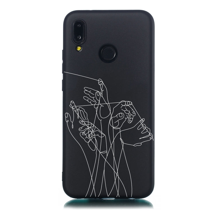 Five Hands Painted Pattern Soft TPU Case for Huawei P20 Lite