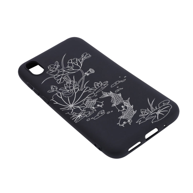 Lotus Pond Painted Pattern Soft TPU Case for Huawei Y5 (2019)