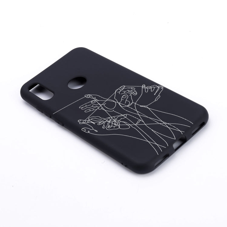Five Hands Painted Pattern Soft TPU Case for Huawei Y6 (2019)