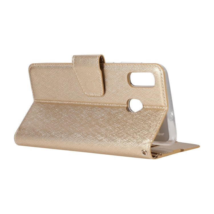 Silk Texture Horizontal Flip Leather Case for Huawei Y7 Pro (2019), with Holder & Card Slots & Wallet & Photo Frame