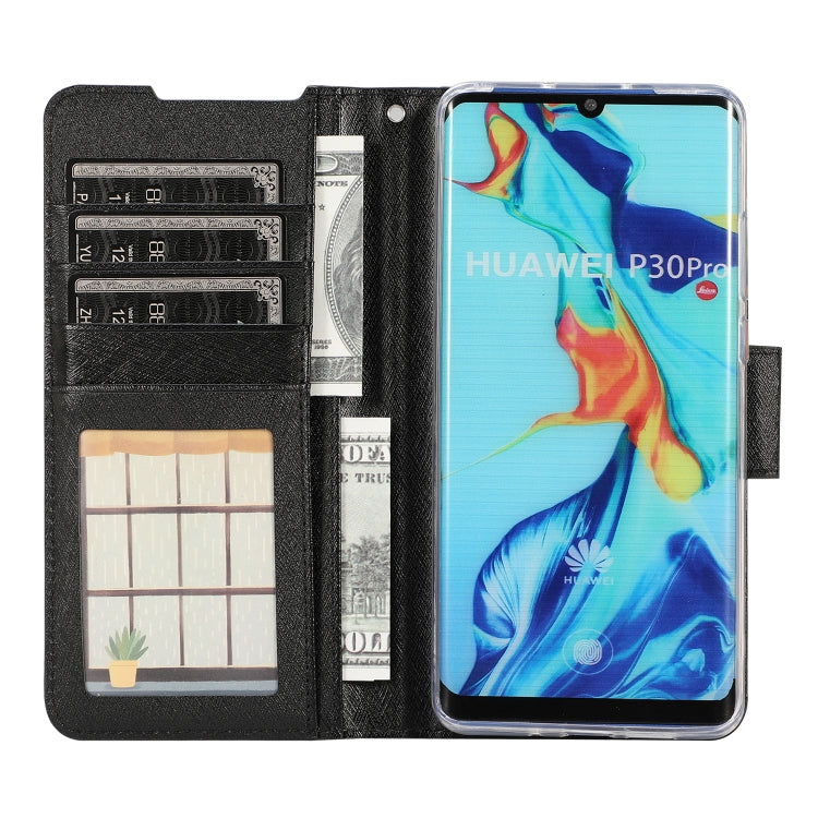 Silk Texture Horizontal Flip Leather Case for Huawei P30 Pro, with Holder & Card Slots & Wallet & Photo Frame