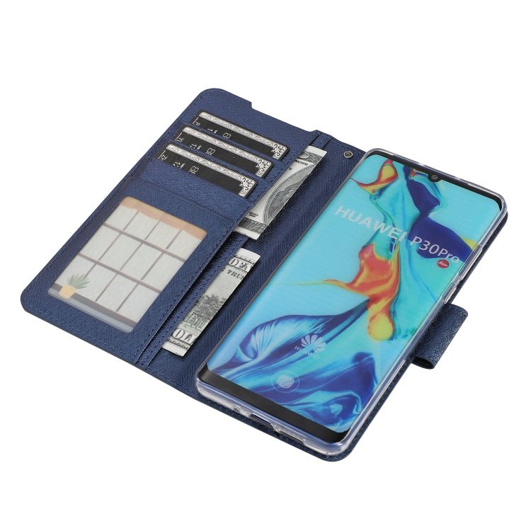 Silk Texture Horizontal Flip Leather Case for Huawei P30 Pro, with Holder & Card Slots & Wallet & Photo Frame