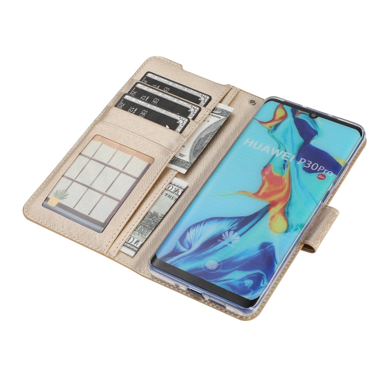 Silk Texture Horizontal Flip Leather Case for Huawei P30 Pro, with Holder & Card Slots & Wallet & Photo Frame