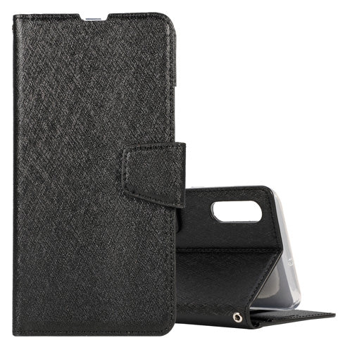 Silk Texture Horizontal Flip Leather Case for Huawei Y6 (2019), with Holder & Card Slots & Wallet & Photo Frame