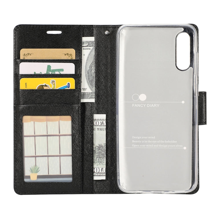 Silk Texture Horizontal Flip Leather Case for Huawei Y6 (2019), with Holder & Card Slots & Wallet & Photo Frame