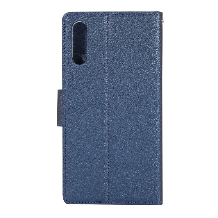 Silk Texture Horizontal Flip Leather Case for Huawei Y6 (2019), with Holder & Card Slots & Wallet & Photo Frame