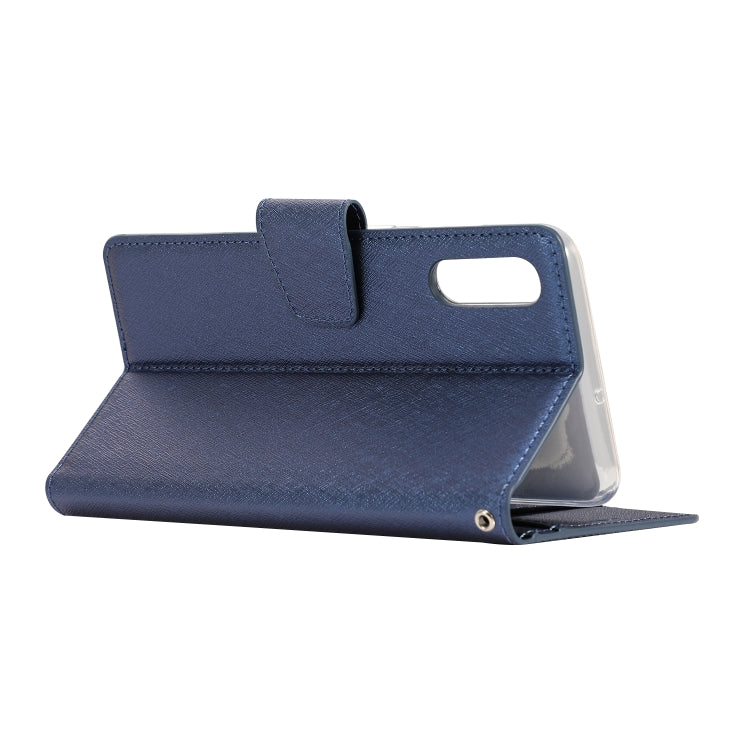 Silk Texture Horizontal Flip Leather Case for Huawei Y6 (2019), with Holder & Card Slots & Wallet & Photo Frame