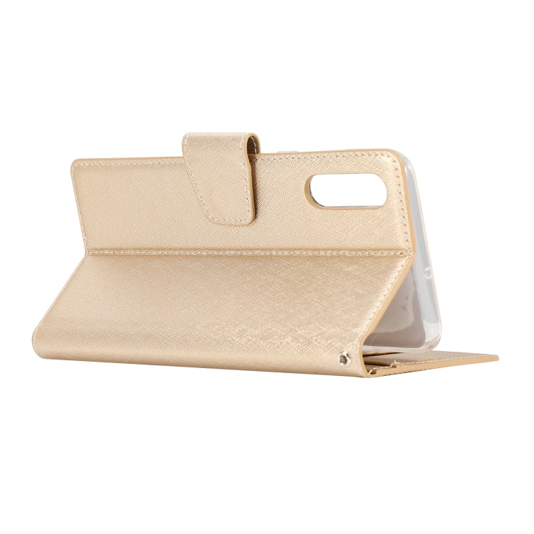 Silk Texture Horizontal Flip Leather Case for Huawei Y6 (2019), with Holder & Card Slots & Wallet & Photo Frame