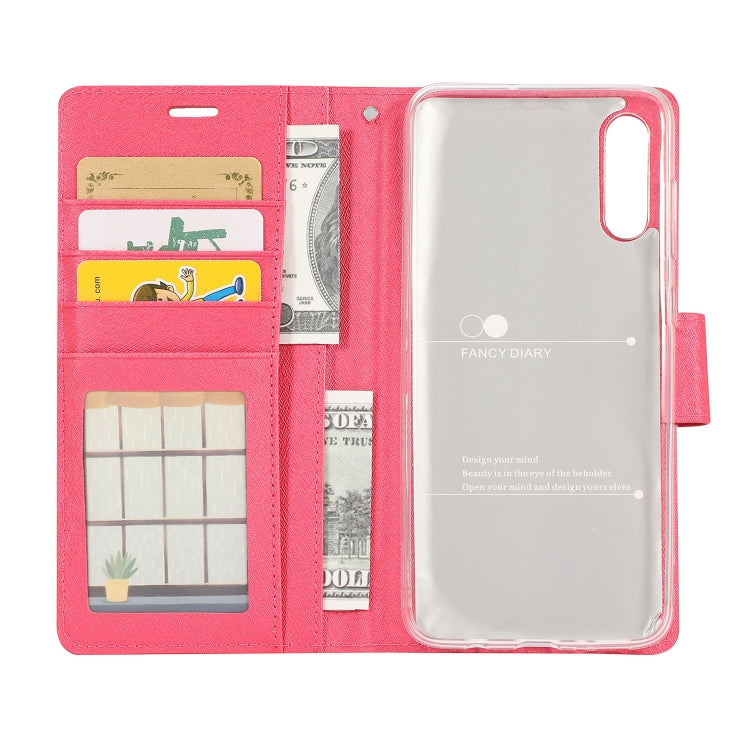 Silk Texture Horizontal Flip Leather Case for Huawei Y6 (2019), with Holder & Card Slots & Wallet & Photo Frame
