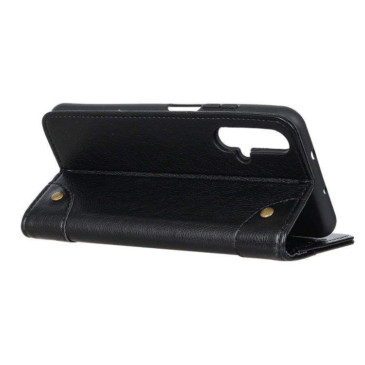 Copper Buckle Nappa Texture Horizontal Flip Leather Case for Huawei Honor 20, with Holder & Card Slots & Wallet