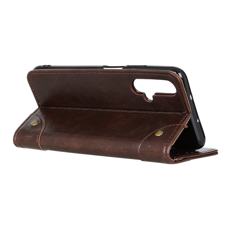Copper Buckle Nappa Texture Horizontal Flip Leather Case for Huawei Honor 20, with Holder & Card Slots & Wallet