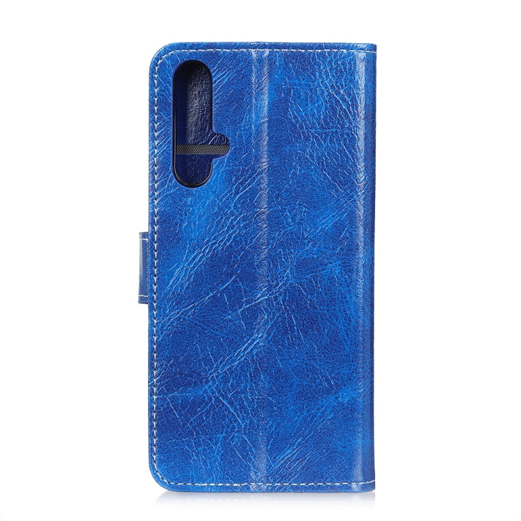 Retro Crazy Horse Texture Horizontal Flip Leather Case for Huawei Honor 20, with Holder & Card Slots & Photo Frame & Wallet