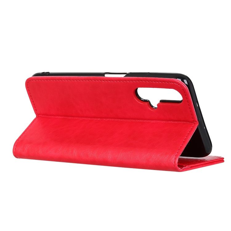 Magnetic Crazy Horse Texture Horizontal Flip Leather Case for Huawei Honor 20, with Holder & Card Slots & Wallet