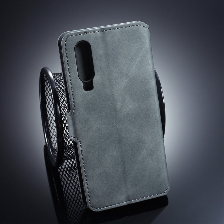 DG.MING Retro Oil Side Horizontal Flip Protective Case for Huawei P30, with Holder & Card Slots & Wallet