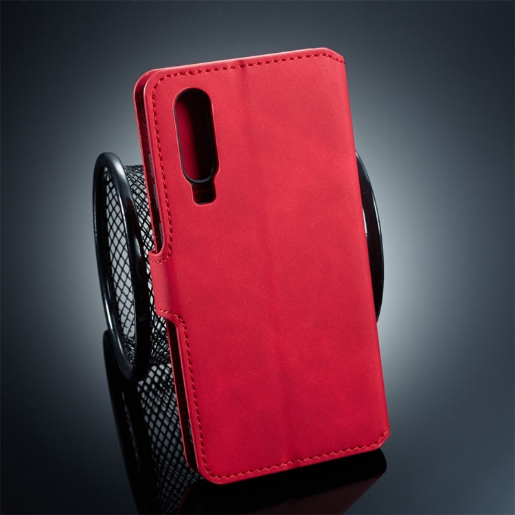 DG.MING Retro Oil Side Horizontal Flip Protective Case for Huawei P30, with Holder & Card Slots & Wallet