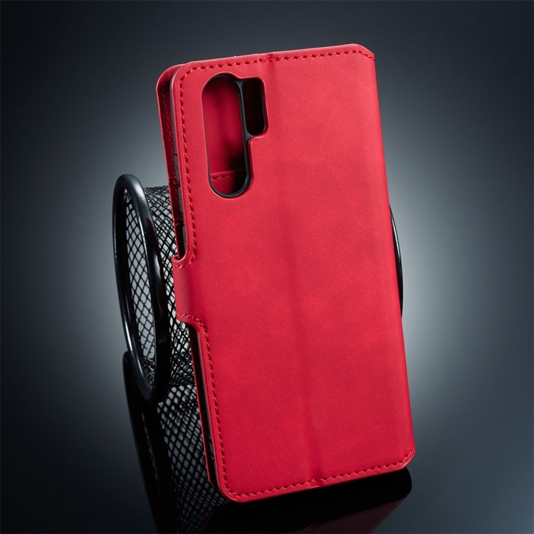 DG.MING Retro Oil Side Horizontal Flip Protective Case for Huawei P30 Pro, with Holder & Card Slots & Wallet