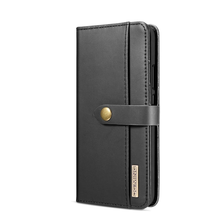 DG.MING Lambskin Detachable Horizontal Flip Magnetic Case for Huawei Mate 20 Lite / Maimang 7, with Holder & Card Slots & Wallet