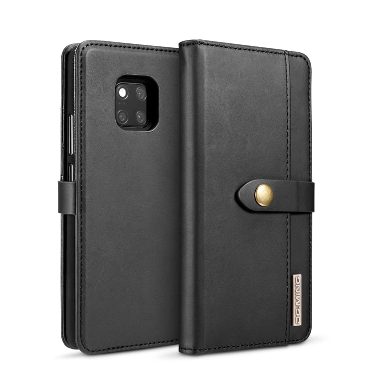 DG.MING Lambskin Detachable Horizontal Flip Magnetic Case for Huawei Mate 20 Pro, with Holder & Card Slots & Wallet