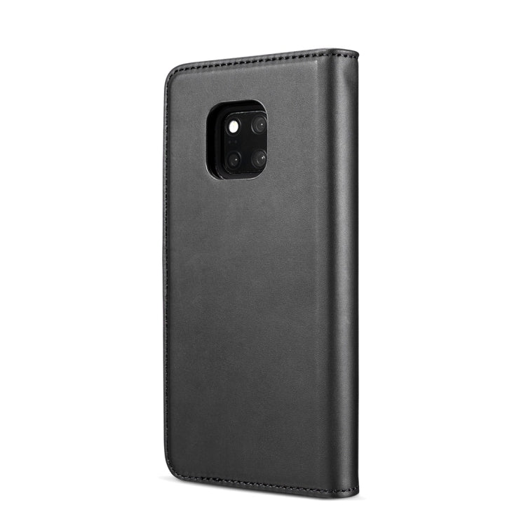 DG.MING Lambskin Detachable Horizontal Flip Magnetic Case for Huawei Mate 20 Pro, with Holder & Card Slots & Wallet
