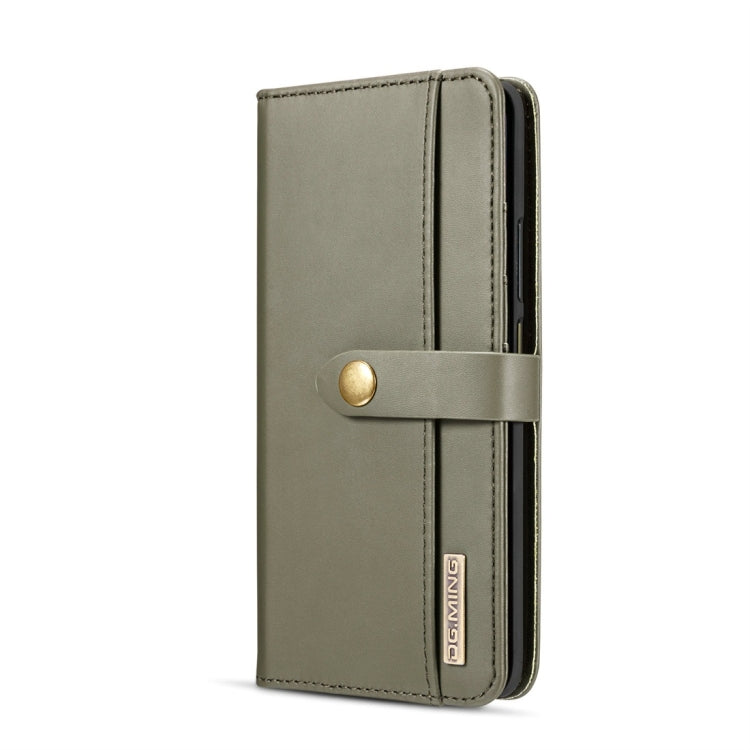 DG.MING Lambskin Detachable Horizontal Flip Magnetic Case for Huawei Mate 20 Pro, with Holder & Card Slots & Wallet