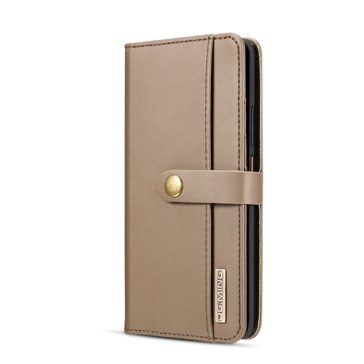 DG.MING Lambskin Detachable Horizontal Flip Magnetic Case for Huawei Mate 20 Pro, with Holder & Card Slots & Wallet