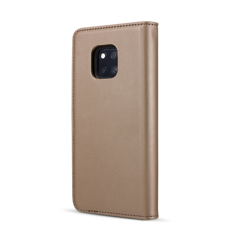 DG.MING Lambskin Detachable Horizontal Flip Magnetic Case for Huawei Mate 20 Pro, with Holder & Card Slots & Wallet