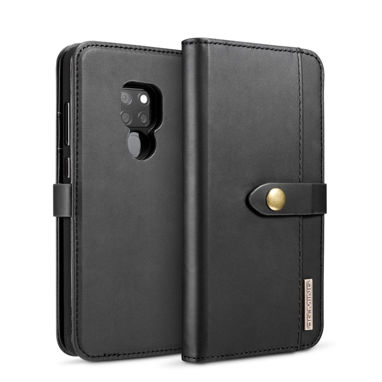 DG.MING Lambskin Detachable Horizontal Flip Magnetic Case for Huawei Mate 20, with Holder & Card Slots & Wallet
