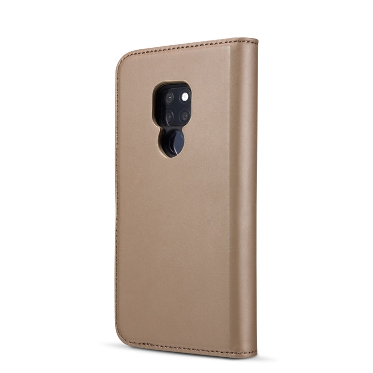 DG.MING Lambskin Detachable Horizontal Flip Magnetic Case for Huawei Mate 20, with Holder & Card Slots & Wallet