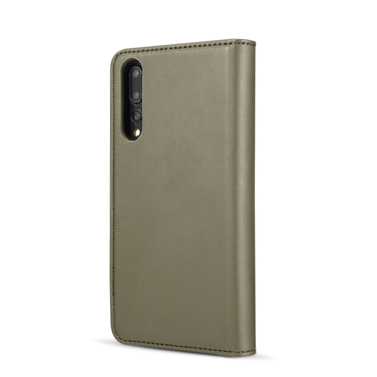 DG.MING Lambskin Detachable Horizontal Flip Magnetic Case for Huawei P20 Pro, with Holder & Card Slots & Wallet