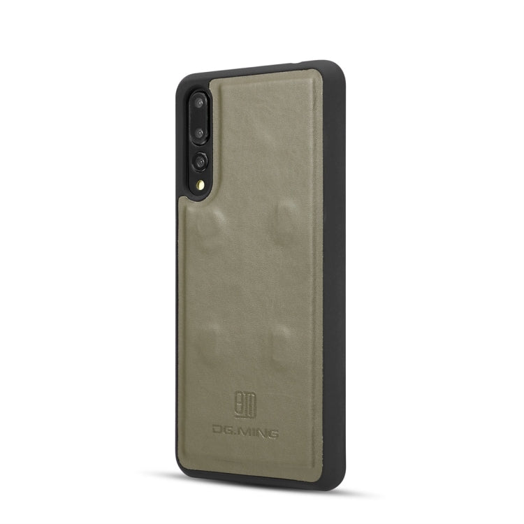DG.MING Lambskin Detachable Horizontal Flip Magnetic Case for Huawei P20 Pro, with Holder & Card Slots & Wallet
