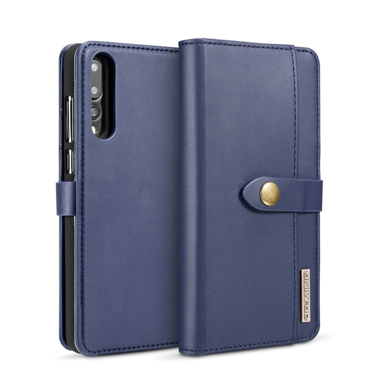 DG.MING Lambskin Detachable Horizontal Flip Magnetic Case for Huawei P20 Pro, with Holder & Card Slots & Wallet