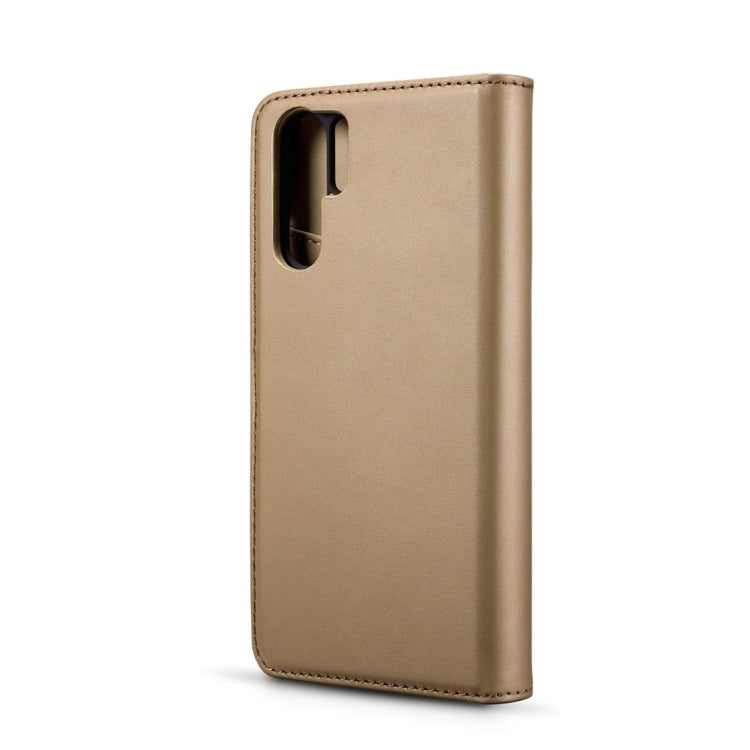 DG.MING Lambskin Detachable Horizontal Flip Magnetic Case for Huawei P30 Pro, with Holder & Card Slots & Wallet