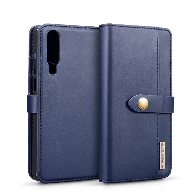 DG.MING Lambskin Detachable Horizontal Flip Magnetic Case for Huawei P30, with Holder & Card Slots & Wallet