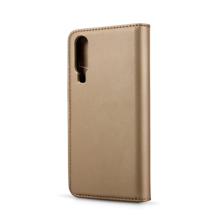 DG.MING Lambskin Detachable Horizontal Flip Magnetic Case for Huawei P30, with Holder & Card Slots & Wallet