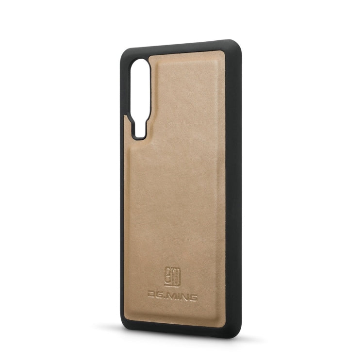 DG.MING Lambskin Detachable Horizontal Flip Magnetic Case for Huawei P30, with Holder & Card Slots & Wallet