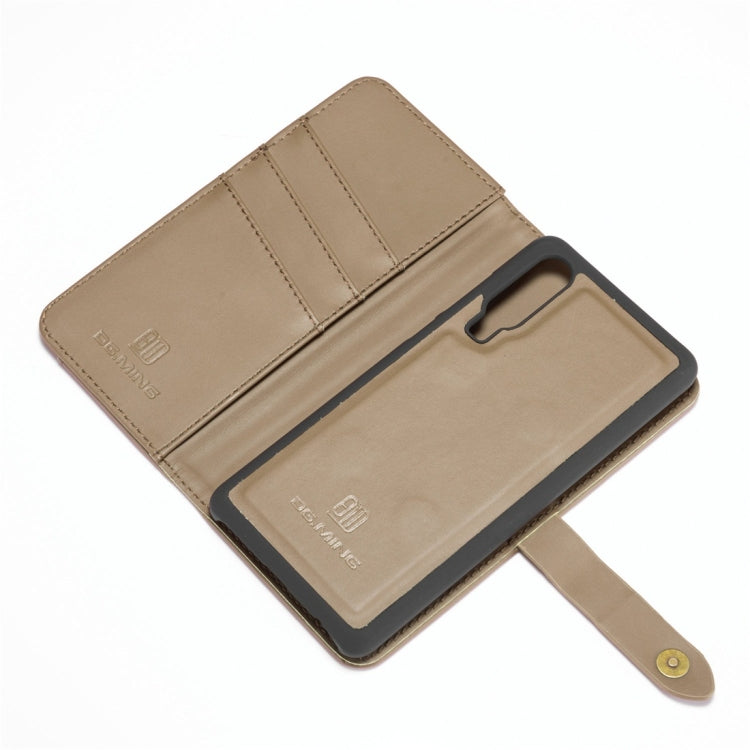 DG.MING Lambskin Detachable Horizontal Flip Magnetic Case for Huawei P30, with Holder & Card Slots & Wallet