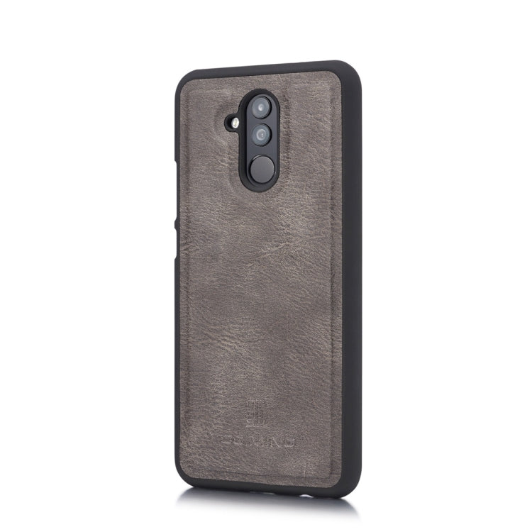 DG.MING Crazy Horse Texture Flip Detachable Magnetic Leather Case for Huawei Mate 20 Lite / Maimang 7, with Holder & Card Slots & Wallet