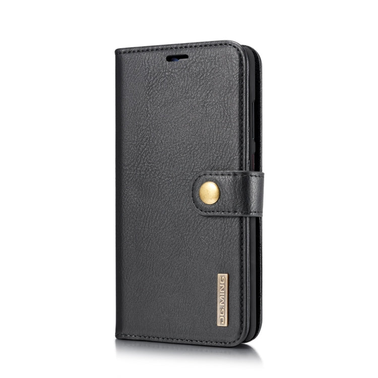 DG.MING Crazy Horse Texture Flip Detachable Magnetic Leather Case for Huawei Mate 20, with Holder & Card Slots & Wallet