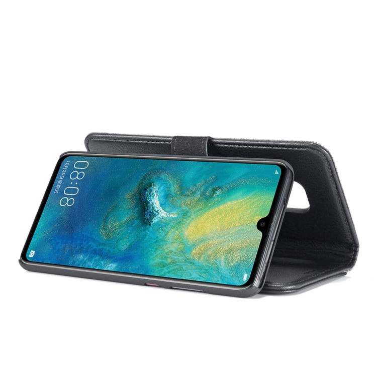 DG.MING Crazy Horse Texture Flip Detachable Magnetic Leather Case for Huawei Mate 20, with Holder & Card Slots & Wallet