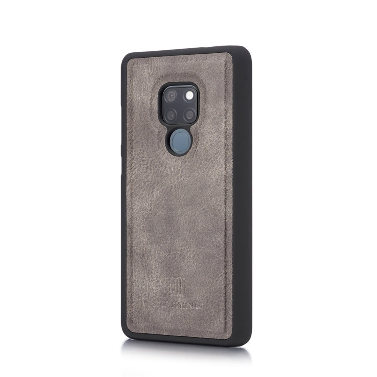 DG.MING Crazy Horse Texture Flip Detachable Magnetic Leather Case for Huawei Mate 20, with Holder & Card Slots & Wallet