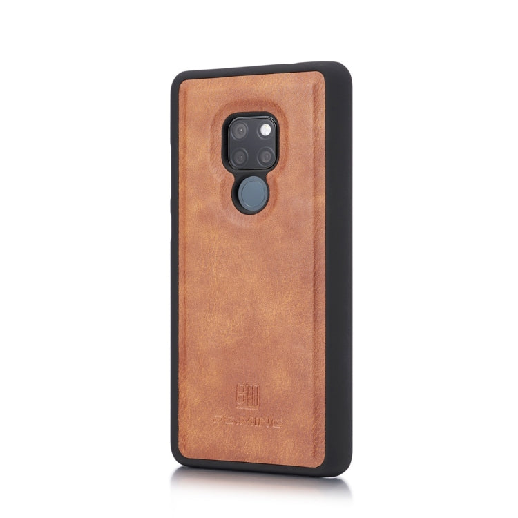 DG.MING Crazy Horse Texture Flip Detachable Magnetic Leather Case for Huawei Mate 20, with Holder & Card Slots & Wallet