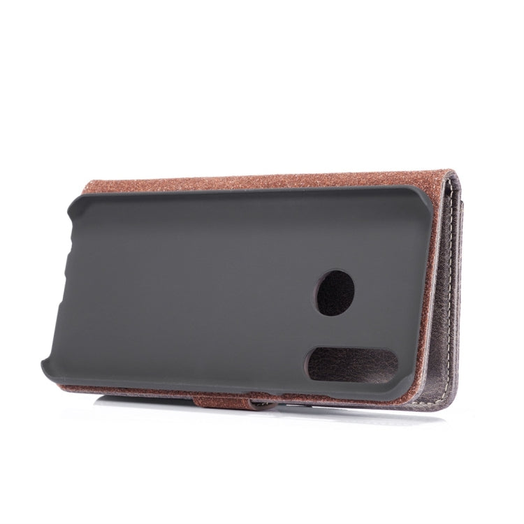 DG.MING Crazy Horse Texture Flip Detachable Magnetic Leather Case for Huawei P30 Lite, with Holder & Card Slots & Wallet
