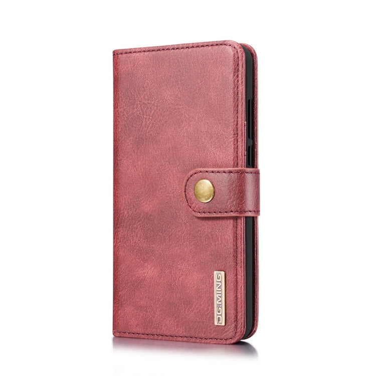 DG.MING Crazy Horse Texture Flip Detachable Magnetic Leather Case for Huawei P30 Lite, with Holder & Card Slots & Wallet