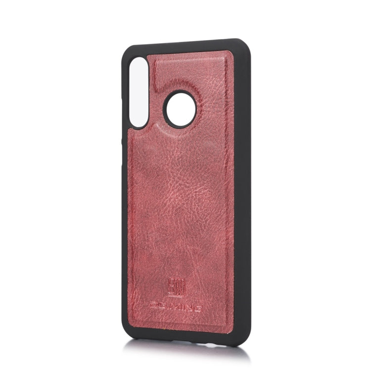 DG.MING Crazy Horse Texture Flip Detachable Magnetic Leather Case for Huawei P30 Lite, with Holder & Card Slots & Wallet