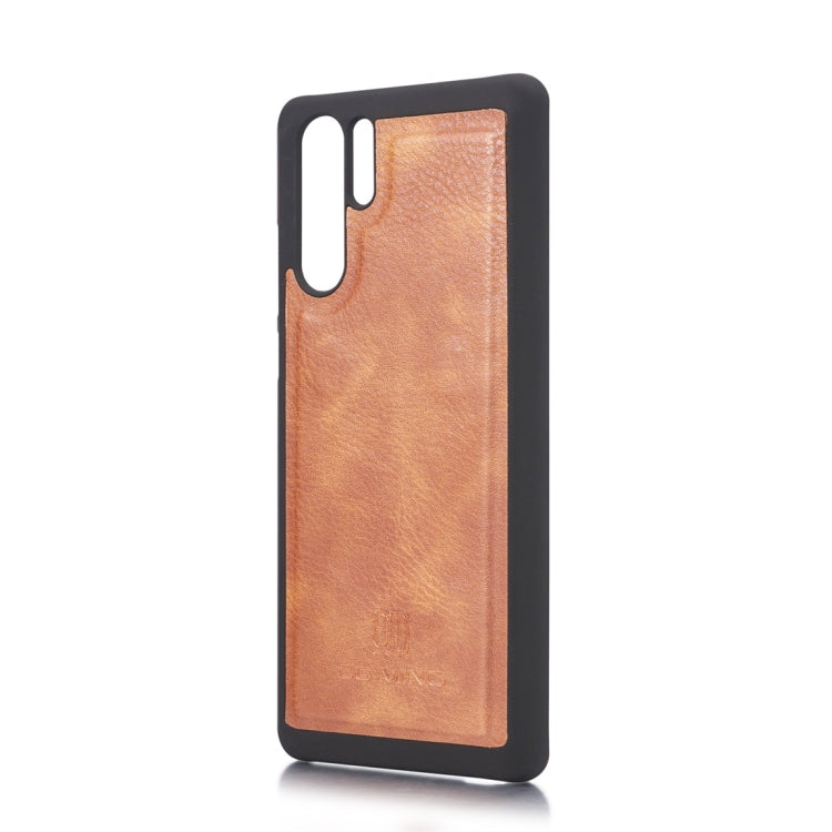 DG.MING Crazy Horse Texture Flip Detachable Magnetic Leather Case for Huawei P30 Pro, with Holder & Card Slots & Wallet