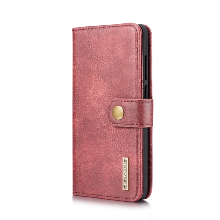 DG.MING Crazy Horse Texture Flip Detachable Magnetic Leather Case for Huawei P30, with Holder & Card Slots & Wallet