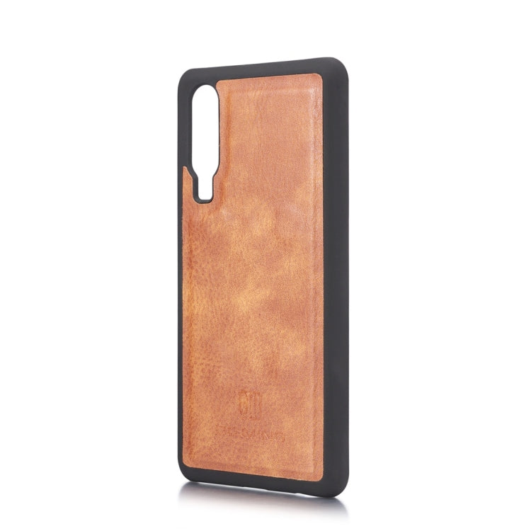 DG.MING Crazy Horse Texture Flip Detachable Magnetic Leather Case for Huawei P30, with Holder & Card Slots & Wallet