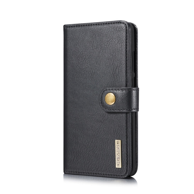 DG.MING Crazy Horse Texture Flip Detachable Magnetic Leather Case for Huawei P Smart (2019) / Honor 10 Lite / Nova Lite 3, with Holder & Card Slots & Wallet